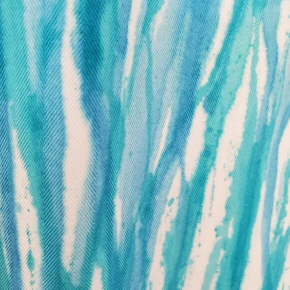 Painted Tommy bahama silk shirt blue stripe white XL limited edition collector